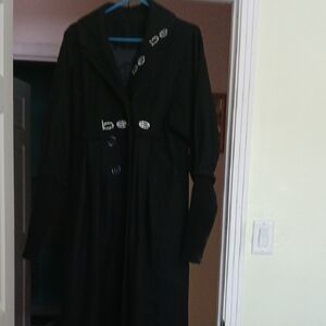 bebe Black Classic Pea Coat